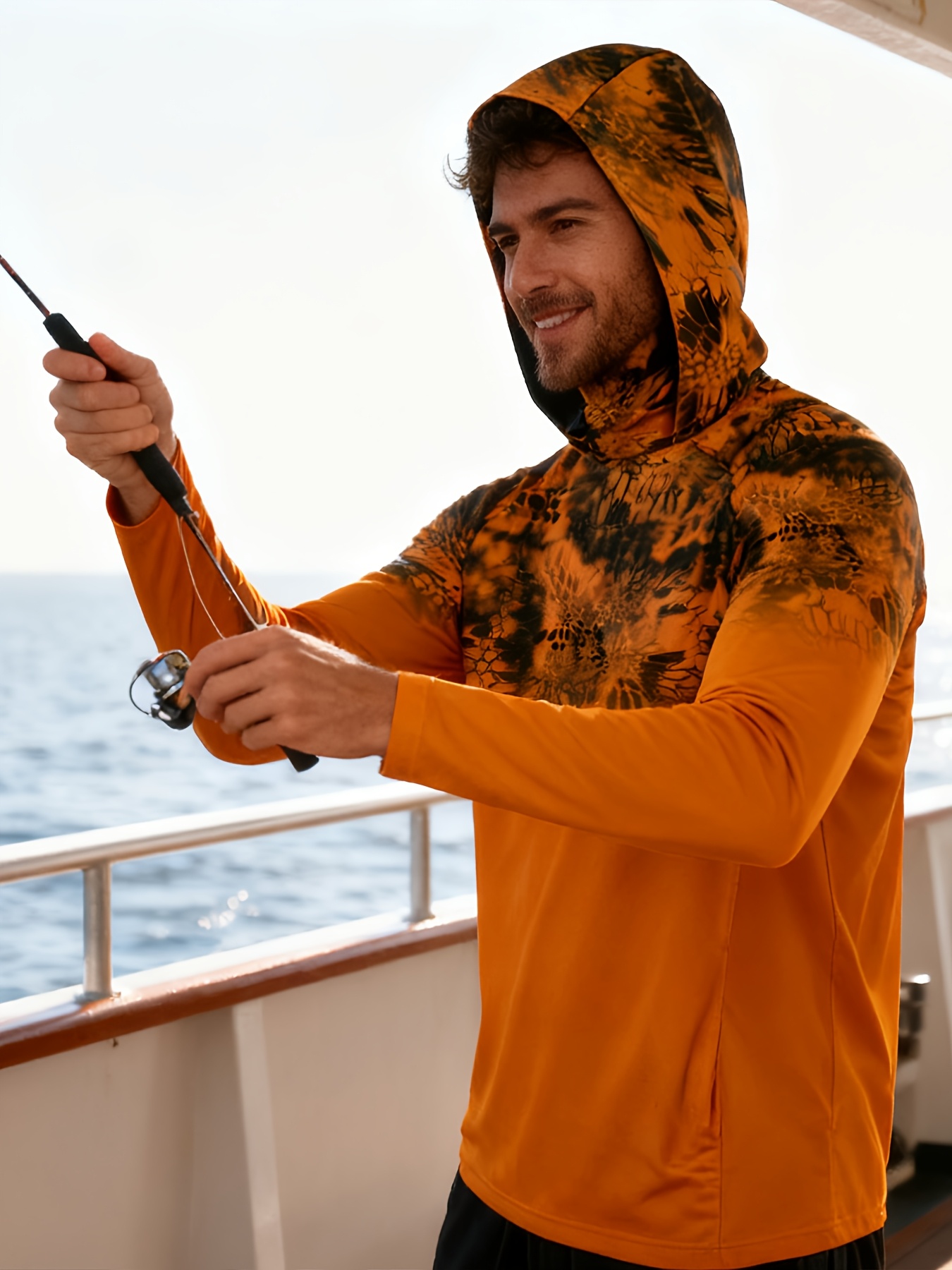 Fishing Mask Sun Protection - Camisa de Pesca con Protección UV,