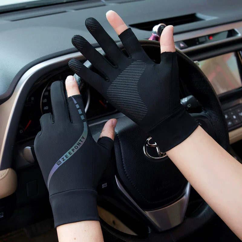 Fishing Gloves - Guantes de ciclismo de seda helada