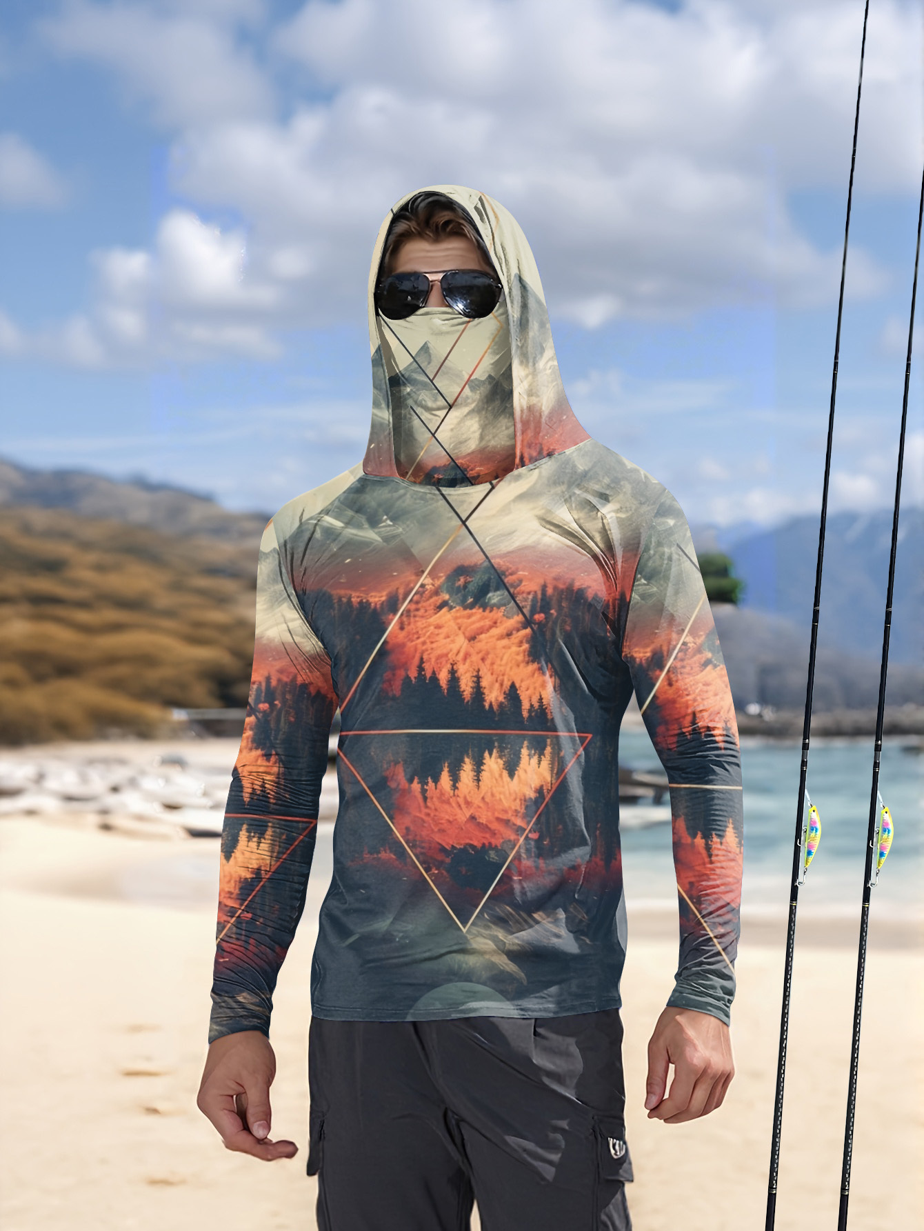 Sudadera de Pesca para Hombre  - Fishing Mask Sun Protection reseña y precio