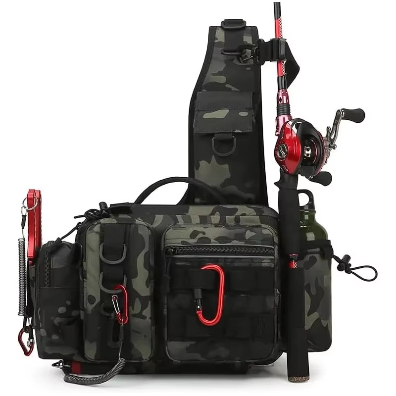 Bolso táctico de cintura para  - Fishing Backpack reseña y precio