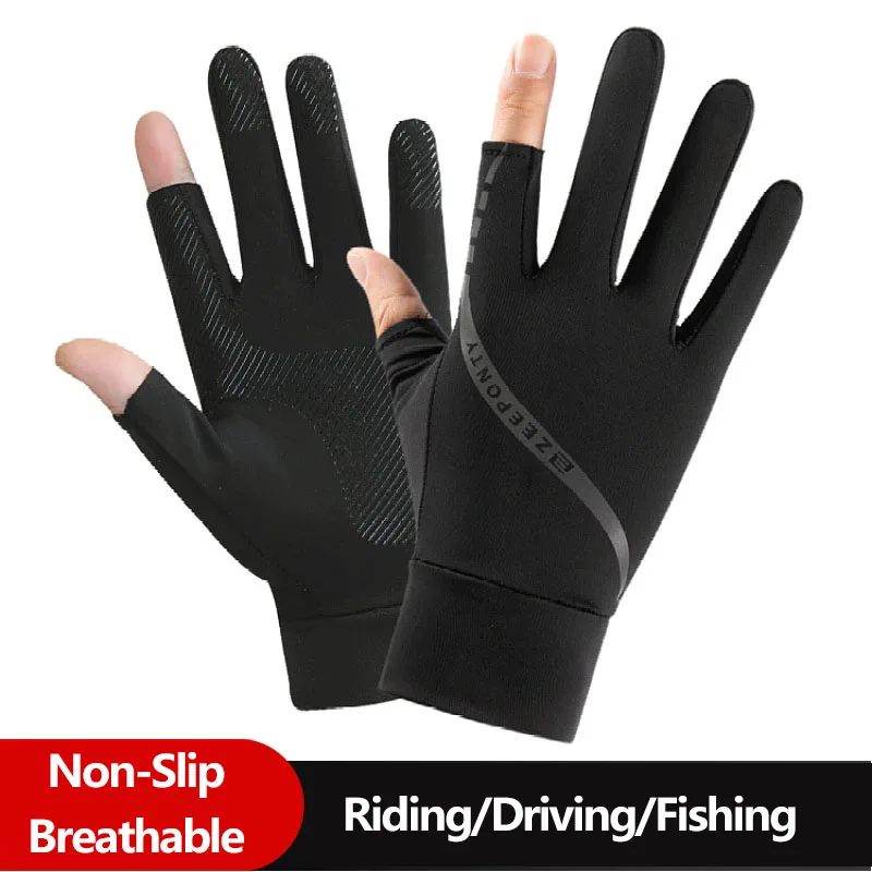 Guantes de ciclismo de seda he - Fishing Gloves reseña y precio