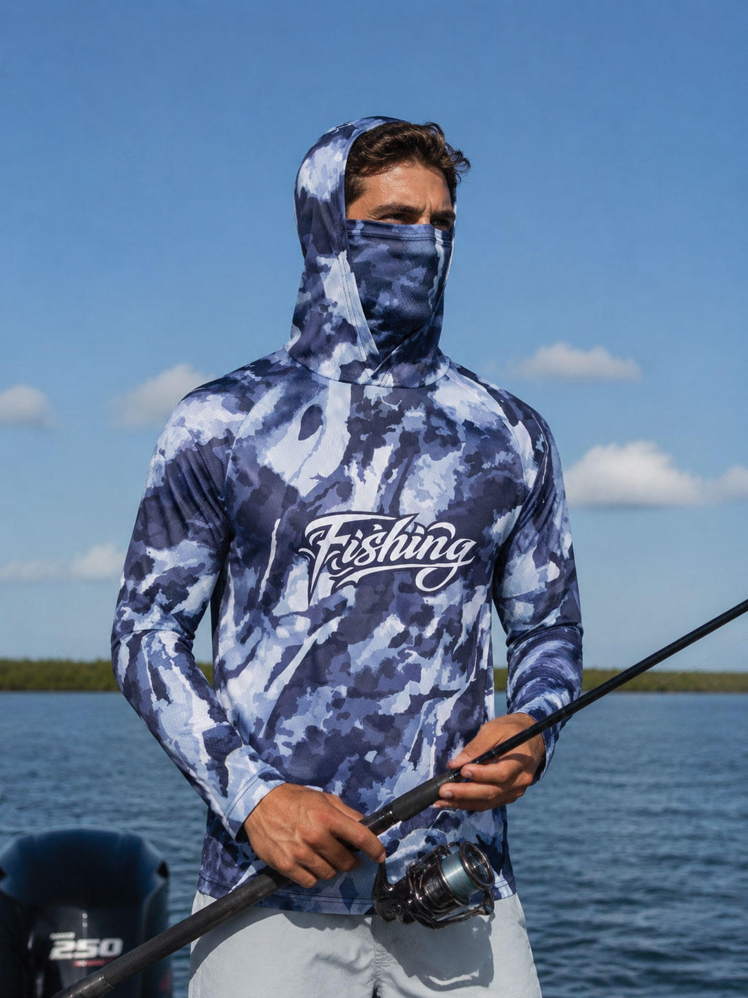 Camisa de Pesca con Capucha pa - Fishing Mask Sun Protection reseña y precio