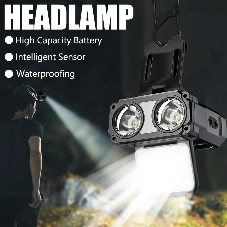 Sensor COB LED faro tapa Clip  - Fishing Hat reseña y precio