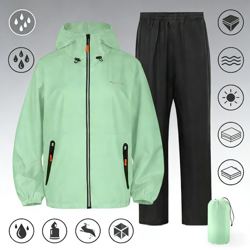 Traje Impermeable Reflectante  - Fishing Rain Suit reseña y precio